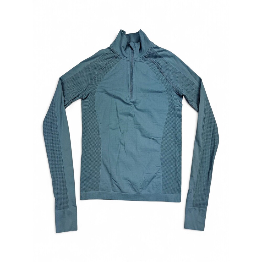 Sweaty Betty Half-Zip Mock Neck Top, XS
